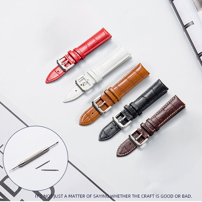 Watch Strap Genuine Leather Smart Watch Band Universal 16mm Watchband Replacement Part Watch Strap Genuine Leather Smart Watch Band Universal 16mm Watchband Replacement Part